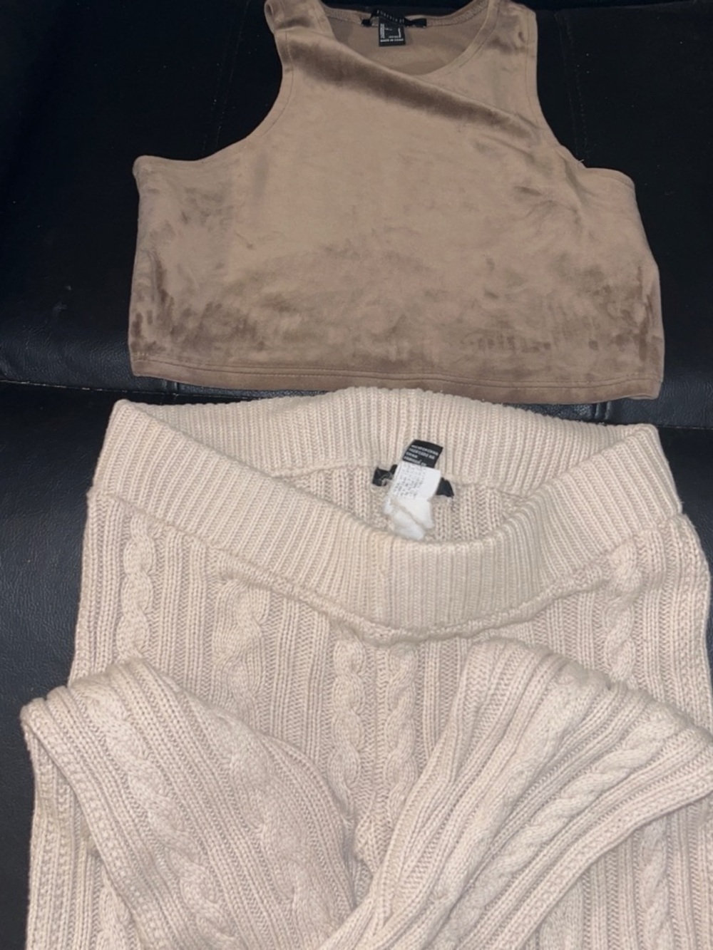 H&M Beige Cable Knit Sweater and forever21 legging Set.. (Nicky remake